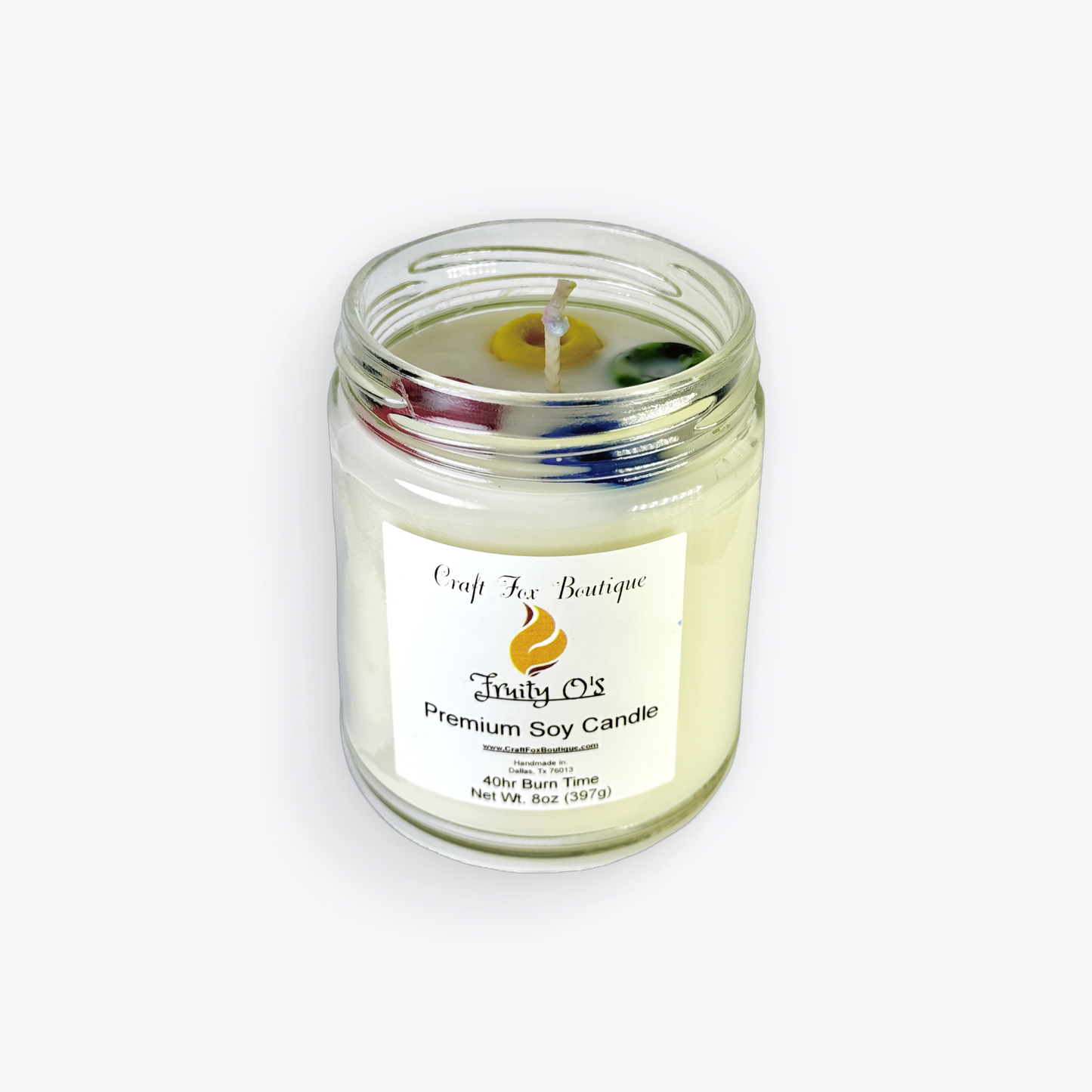 Fruity O’s 8oz Soy Candle