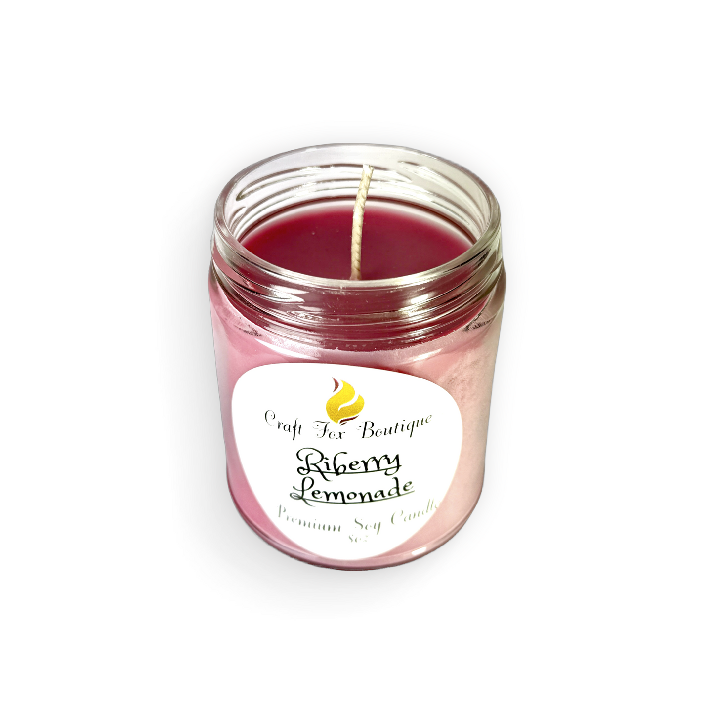 Riberry Lemonade 8oz Soy Candle