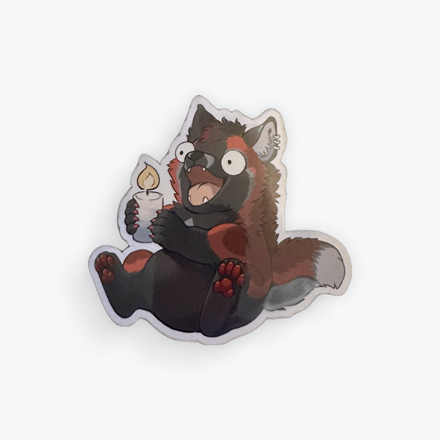 Candle Fox Sticker