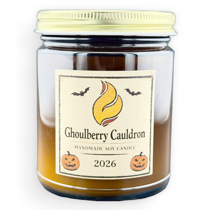 Ghoulberry Cauldron Halloween 8oz Soy Candle
