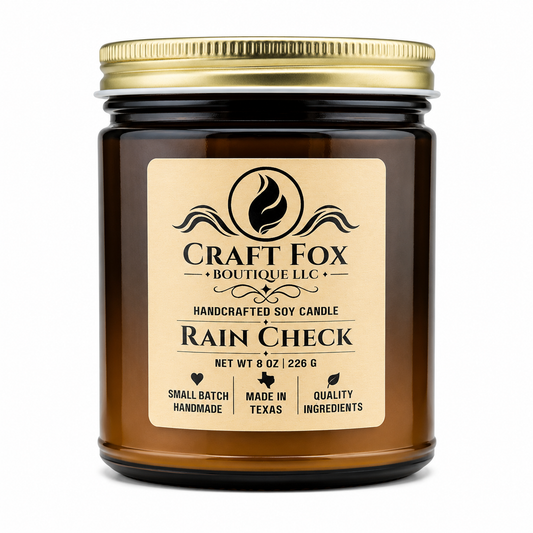 Rain Check — 8 oz Handmade Soy Candle