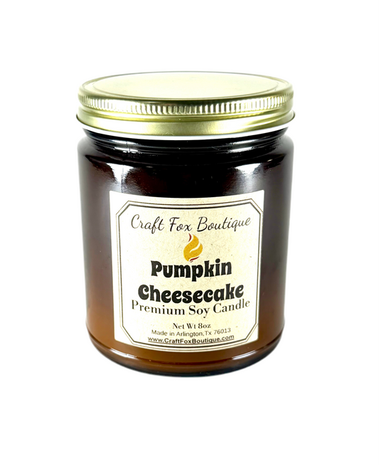 Pumpkin Cheesecake 8oz Soy Candle