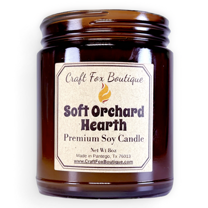 Soft Orchard Hearth 8oz Soy Candle