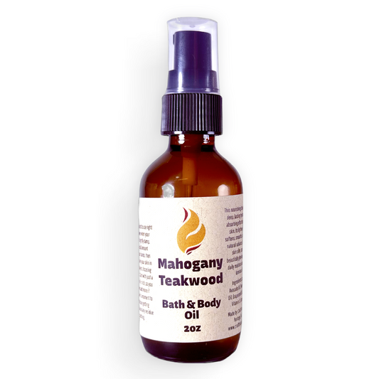Mahogany Teakwood 2oz Bath and Body Oil