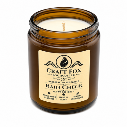Rain Check — 8 oz Handmade Soy Candle