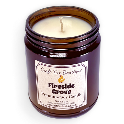 Fireside Grove 8oz Soy Candle