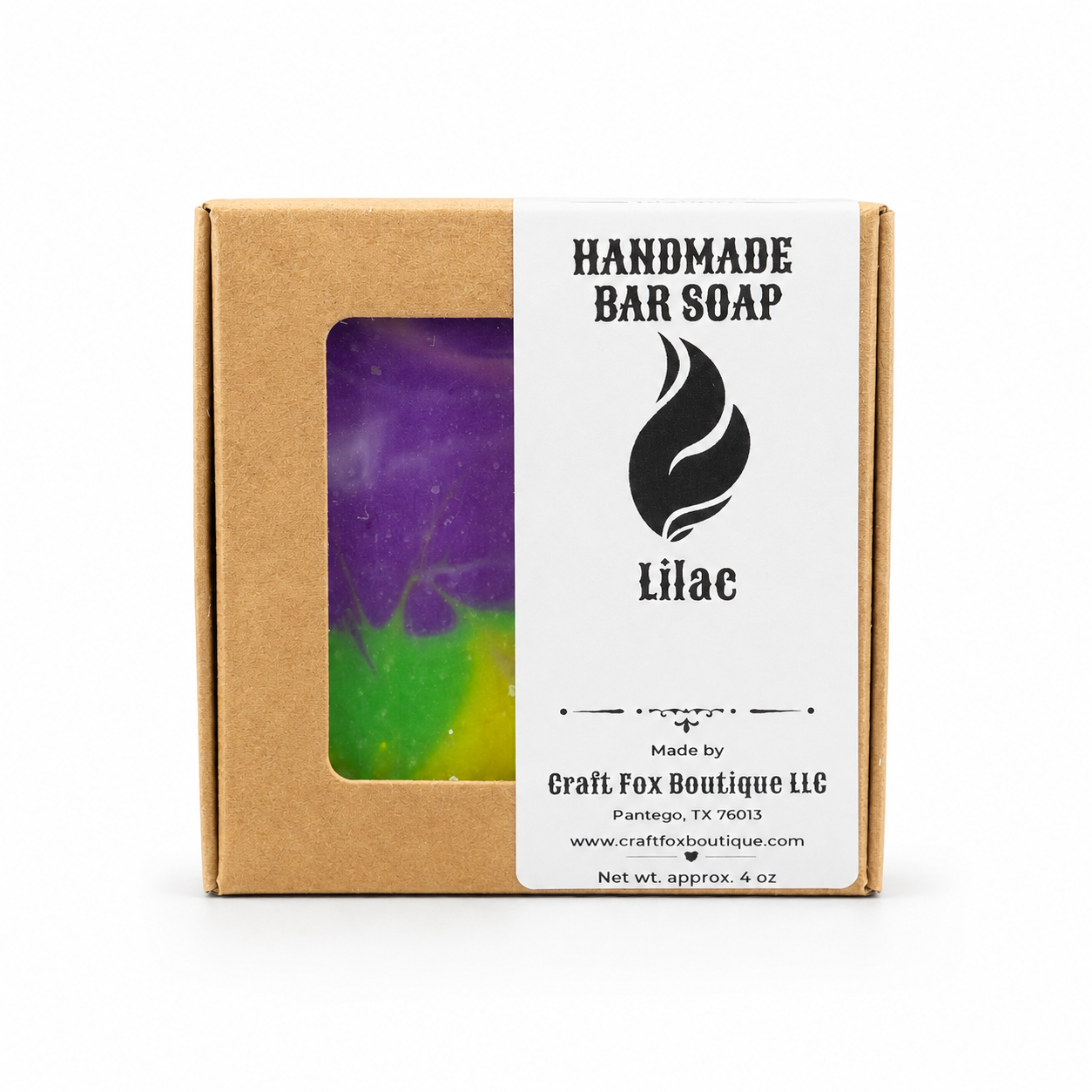 Lilac Handmade Cold Process Bar Soap – 4 oz