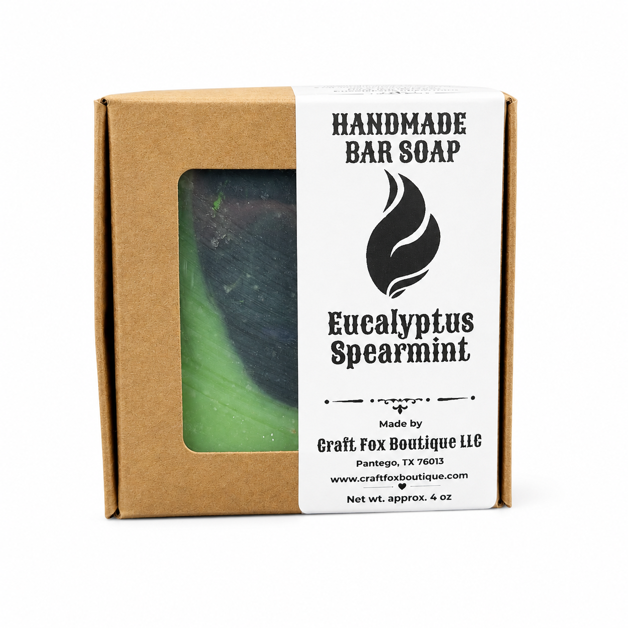 Eucalyptus Spearmint Handmade Cold Process Bar Soap – 4 oz