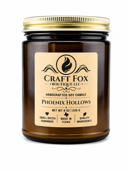 Phoenix Hollows 8oz Soy Candle