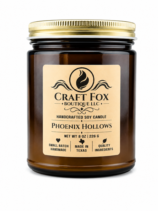 Phoenix Hollows 8oz Soy Candle