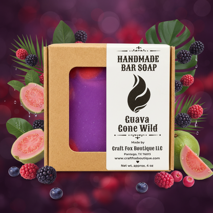 Guava Gone Wild Handmade Cold Process Bar Soap – 4 oz