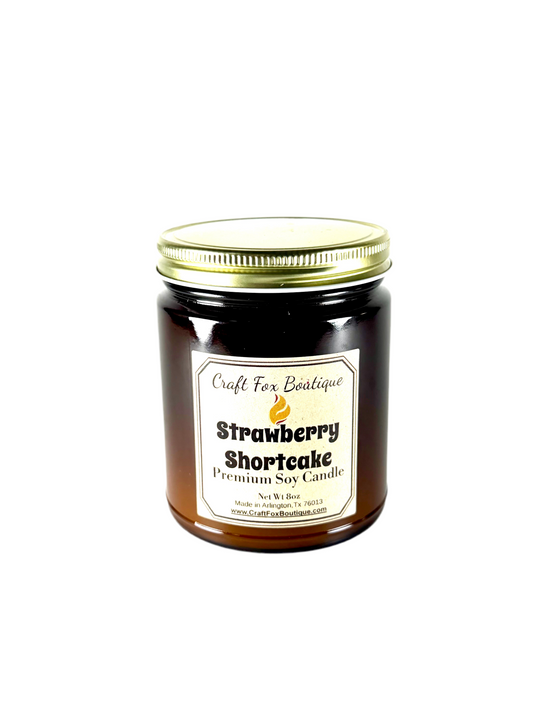 Strawberry Shortcake 8oz Soy Candle
