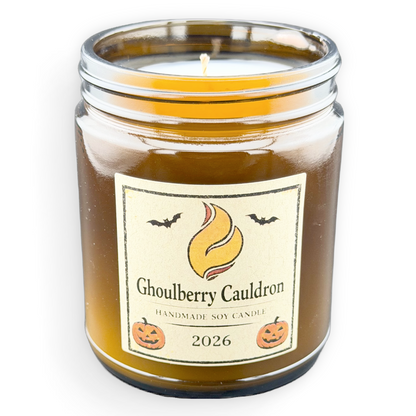 Ghoulberry Cauldron Halloween 8oz Soy Candle