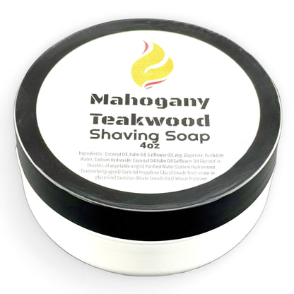 Mahogany Teakwood Shaving Soap