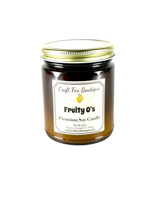 Fruity O’s 8oz Soy Candle