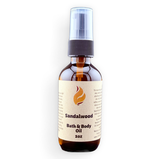 Sandalwood 2oz Bath and Body Oil