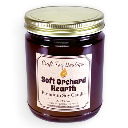 Soft Orchard Hearth 8oz Soy Candle