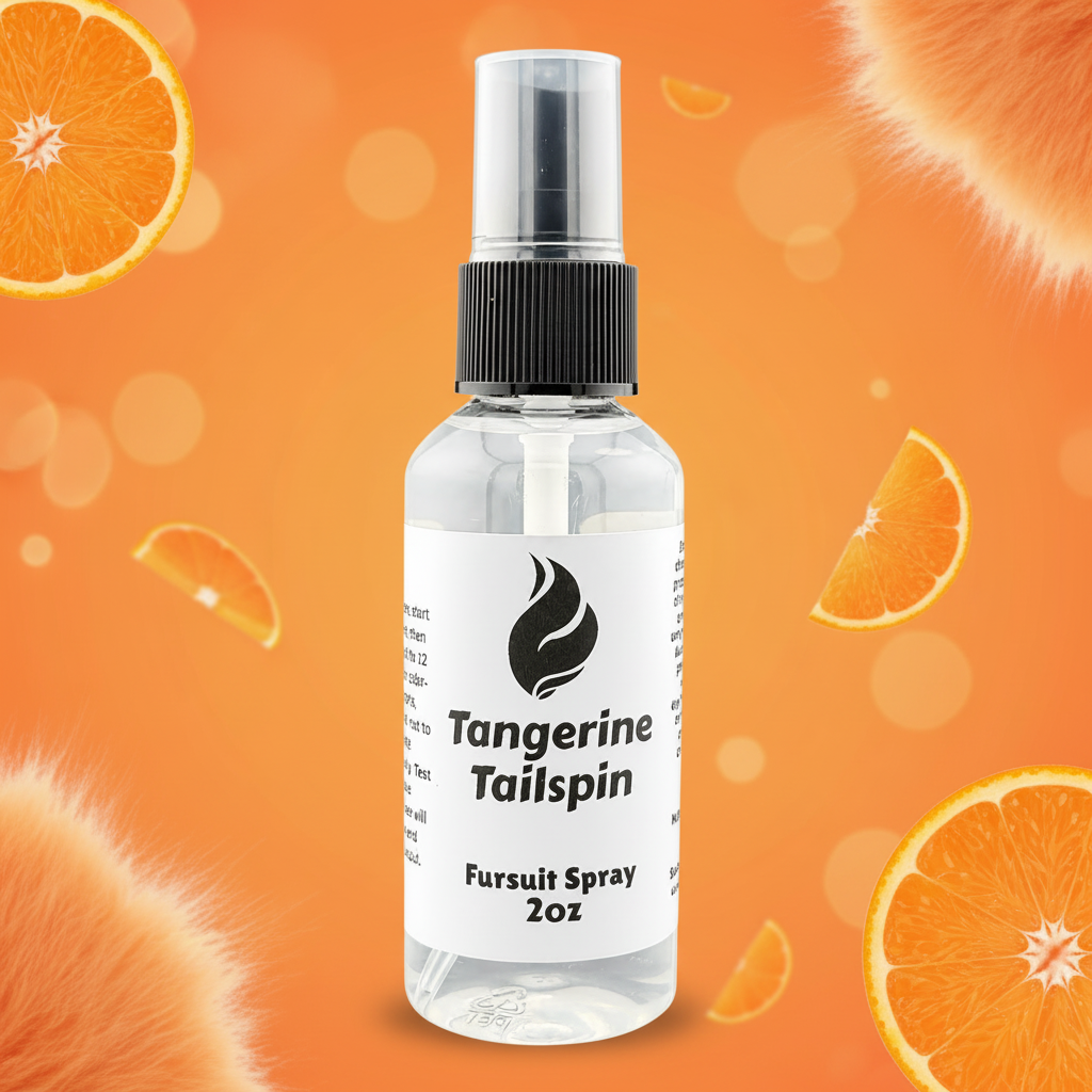 Tangerine Tailspin 2 oz Fursuit Spray