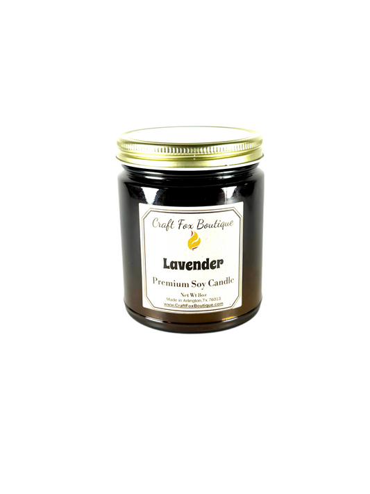 Lavender 8oz Soy Candle