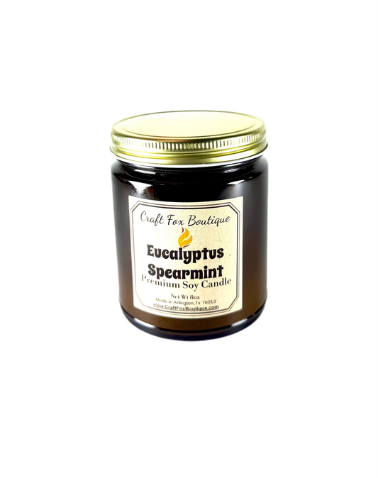 Eucalyptus Spearmint 8oz Soy Candle