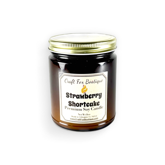 Strawberry Shortcake 8oz Soy Candle