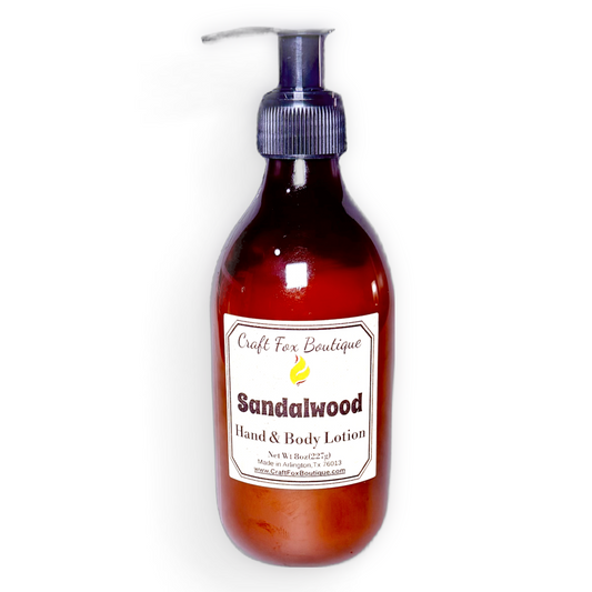 Sandalwood 8oz Hand and Body Lotion