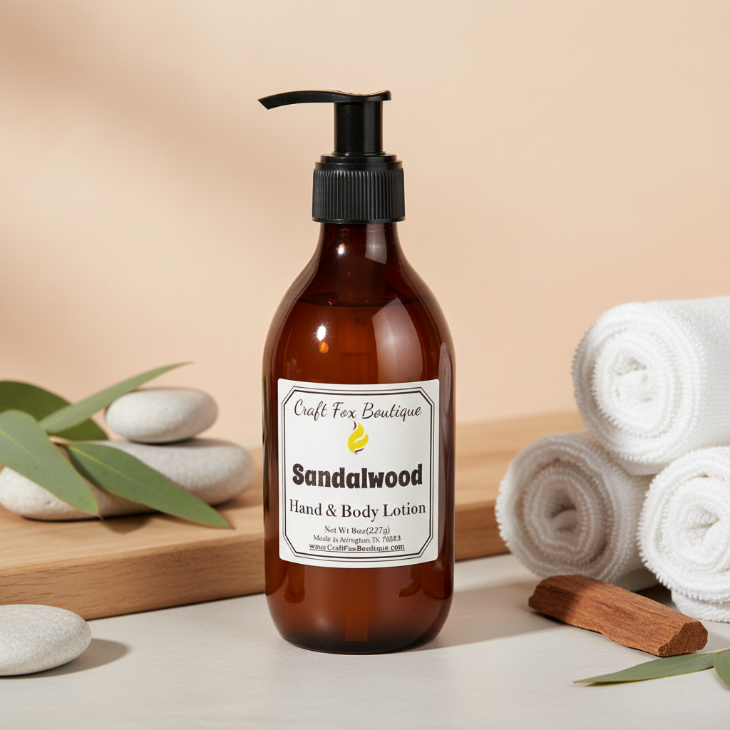 Sandalwood 8oz Hand and Body Lotion