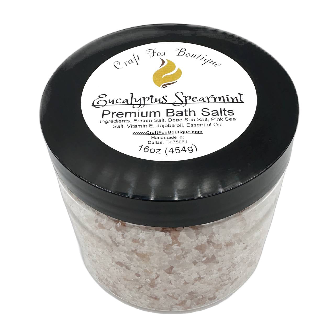 16oz Eucalyptus Spearmint Premium Bath Salts