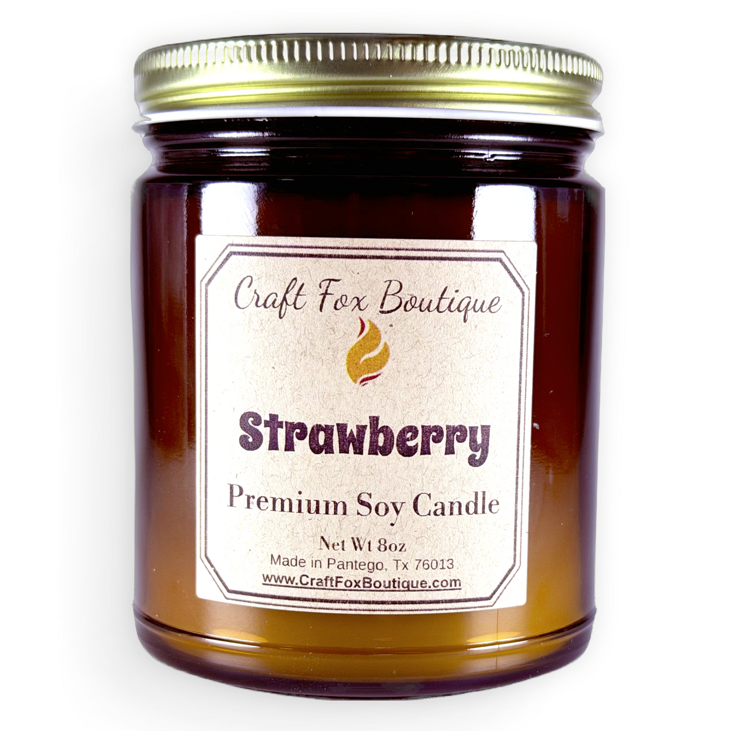 Strawberry 8oz Soy Candle