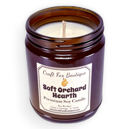 Soft Orchard Hearth 8oz Soy Candle