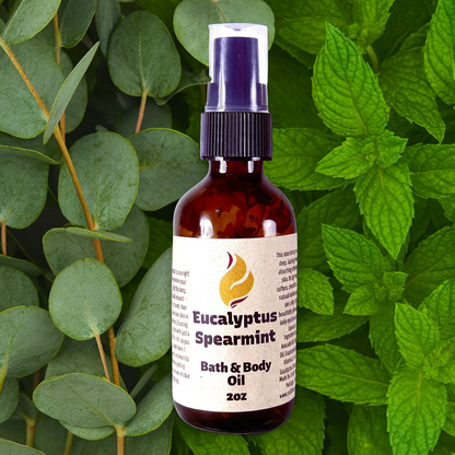 Eucalyptus Spearmint 2oz Bath And Body Oil