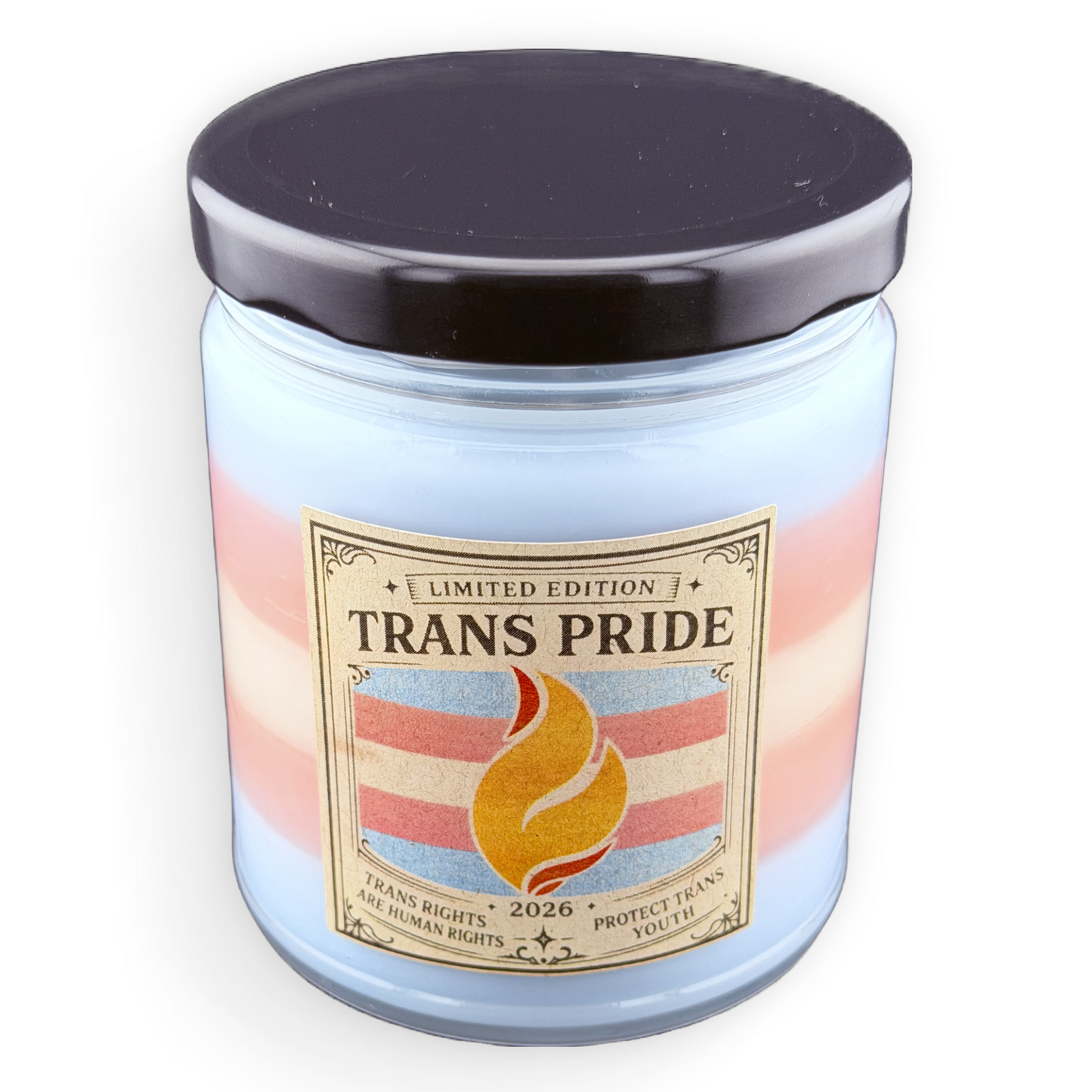 2026 Trans Pride 8oz soy Candle