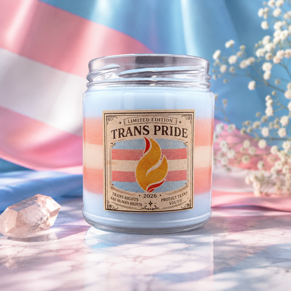 2026 Trans Pride 8oz soy Candle