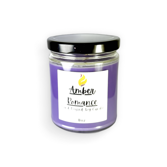 Amber Romance 8oz Soy Candle