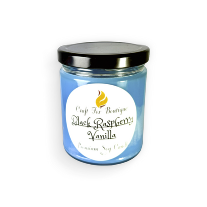 Black Raspberry Vanilla 8oz Soy Candle