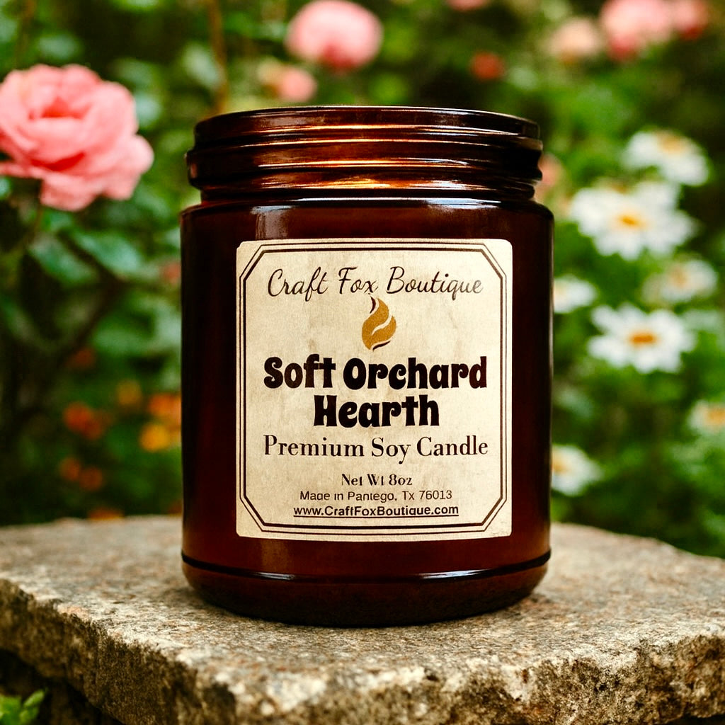 Soft Orchard Hearth 8oz Soy Candle