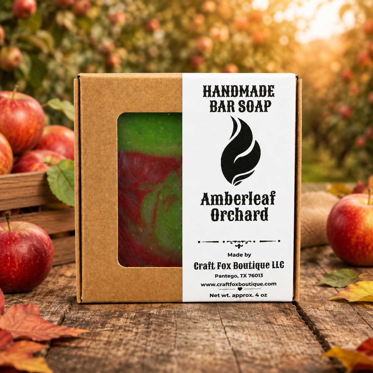 Amberleaf Orchard — 4 oz Handmade Cold Process Soap