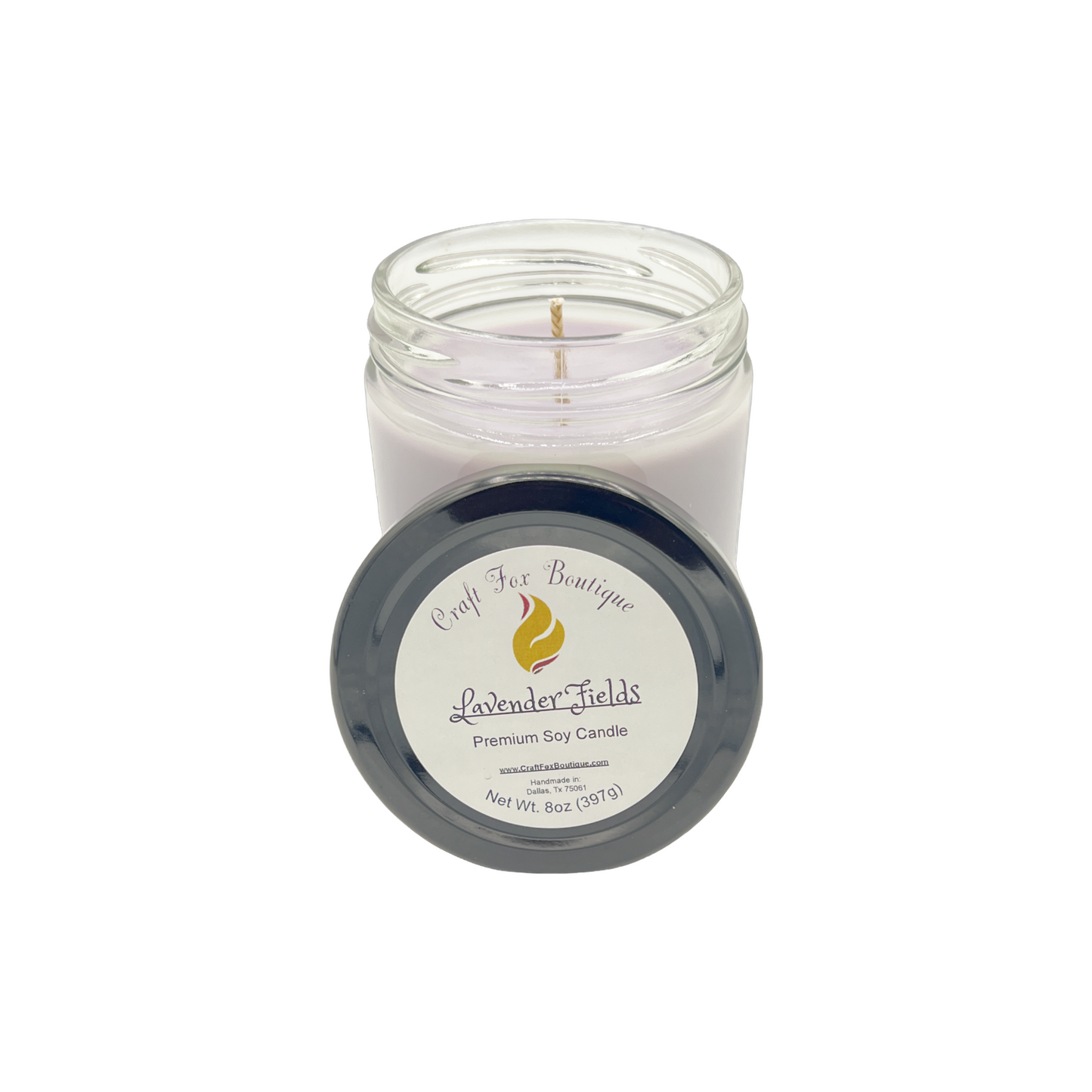 Lavender Fields 8oz Soy Candle